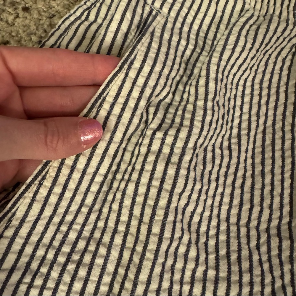 Lands’ End Canvas Striped Skirt With Pockets Size 6 - Picture 3 of 14